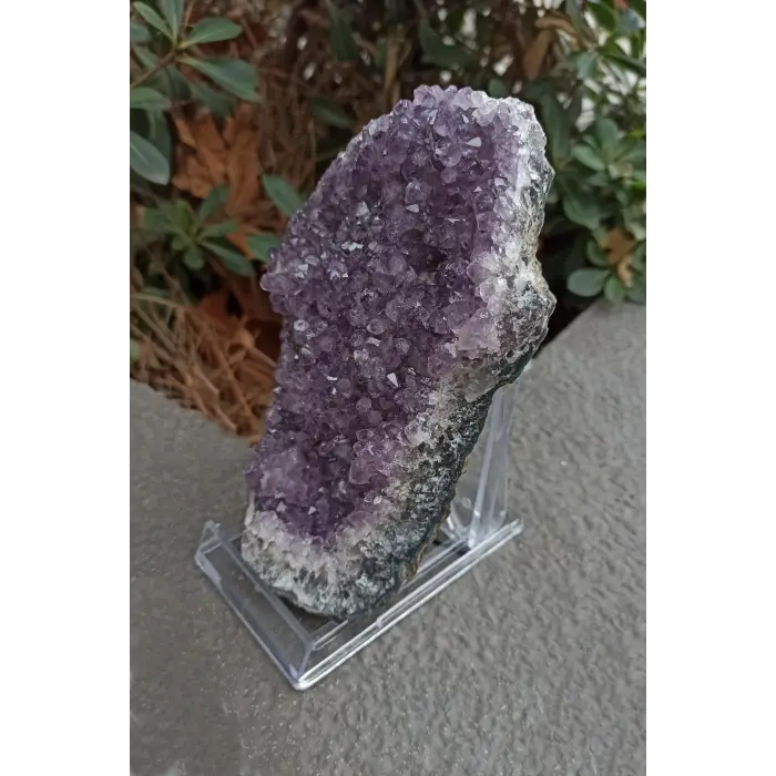 Doğal Ametist Standlı Dekoratif Parça DA10