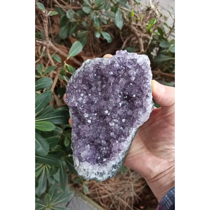 Doğal Ametist Standlı Dekoratif Parça DA10