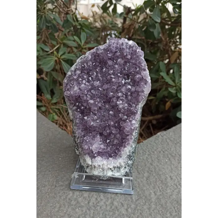 Doğal Ametist Standlı Dekoratif Parça DA10