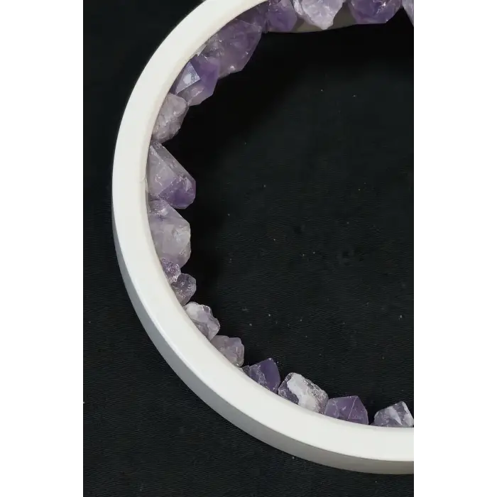 Ametist Taşlı Gece Lambası USB Soketli 29A