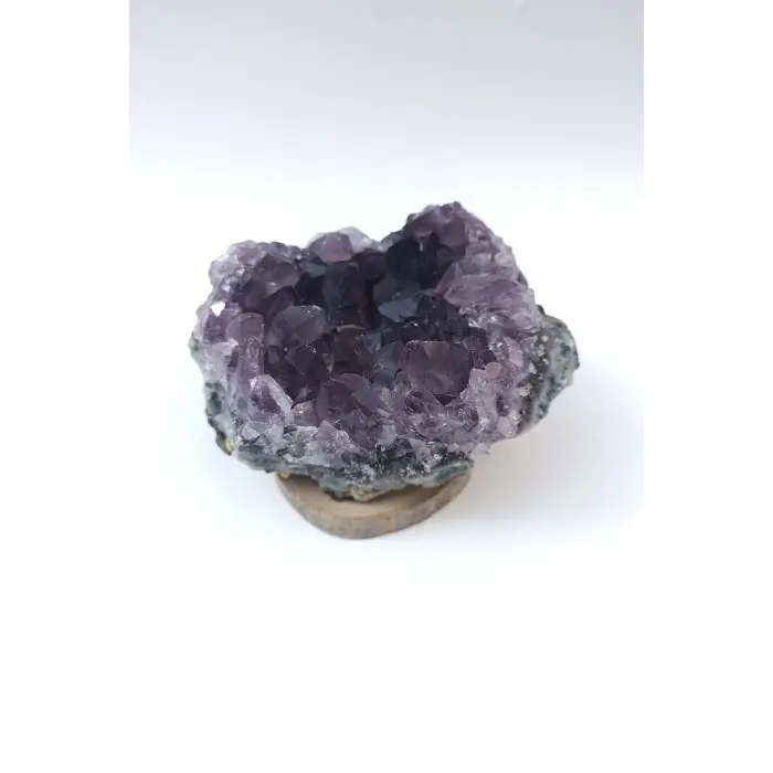 Koyu Mor Doğal Ametist Standlı Dekoratif Parça KMA31