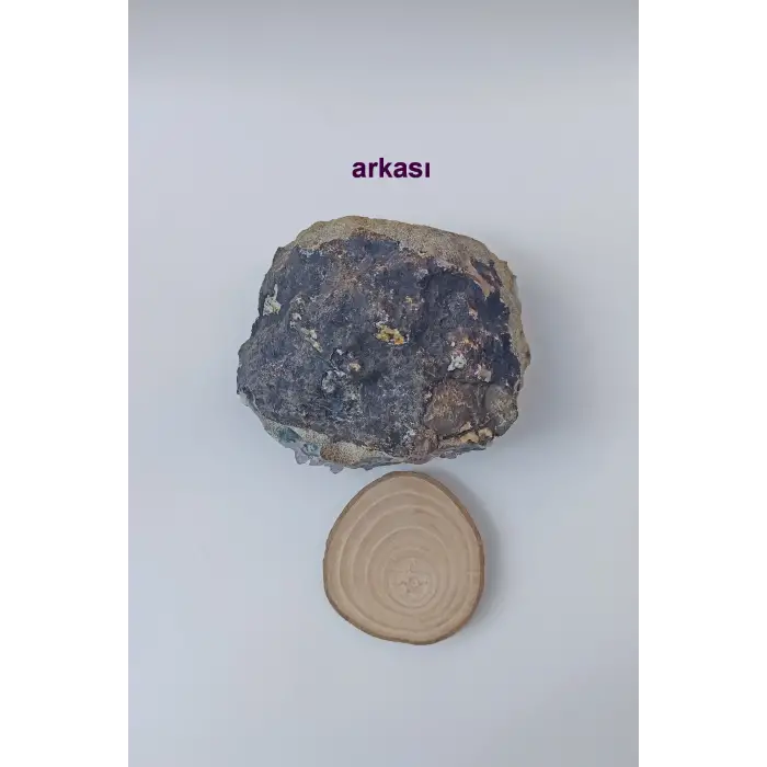 Koyu Mor Doğal Ametist Standlı Dekoratif Parça KMA31