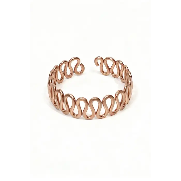 Saf Bakır Bileklik, Kıvrımlı Bilezik 509-1