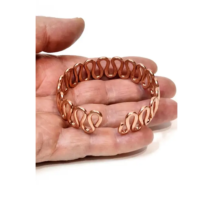 Saf Bakır Bileklik, Kıvrımlı Bilezik 509-1