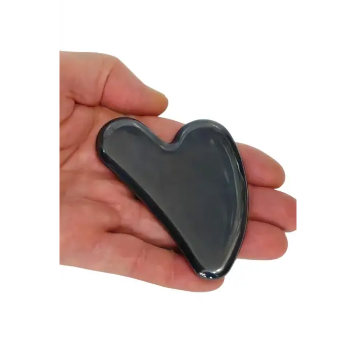 Hematit Gua Sha Yüz Yogası, Masaj Taşı 504-2