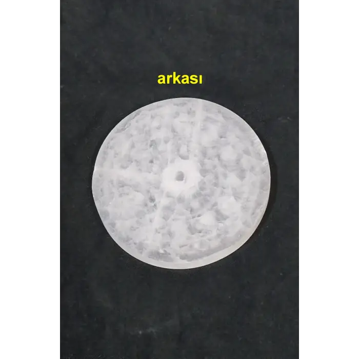 Burçlar, Astroloji Desenli Enerji Yükleyici Beyaz Selenit Plaka 42