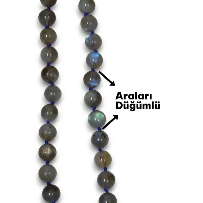 Süper Işıltılı Labradorit Kolye 10 mm Küre Kesim 645-4