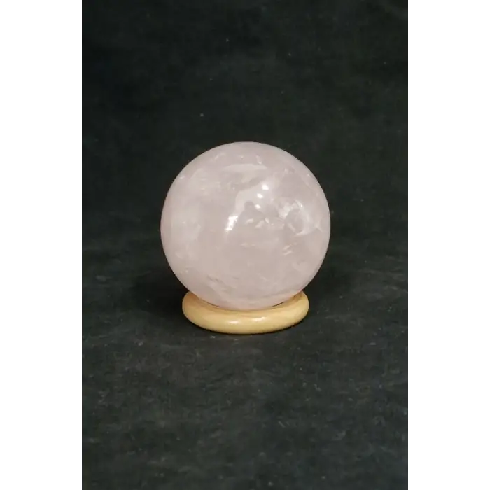 Doğal Pembe Kuvars Dekoratif Küre Sevgi Taşı PK18