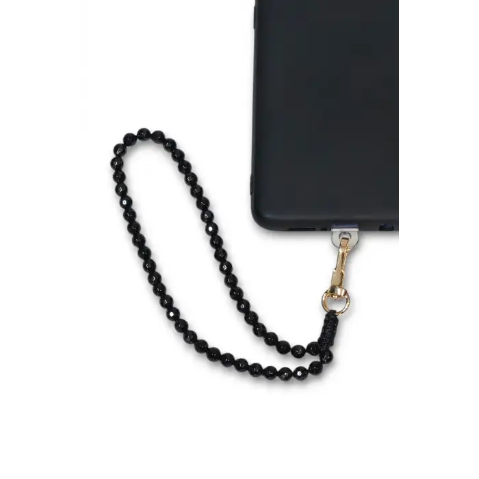 Telefon Bilek Askısı Siyah Oniks Doğal Taş 677-2