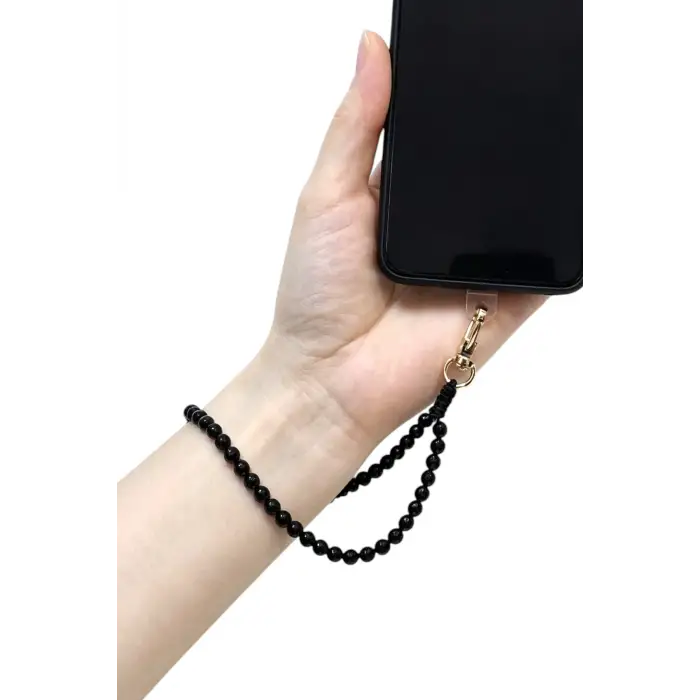 Telefon Bilek Askısı Siyah Oniks Doğal Taş 677-2