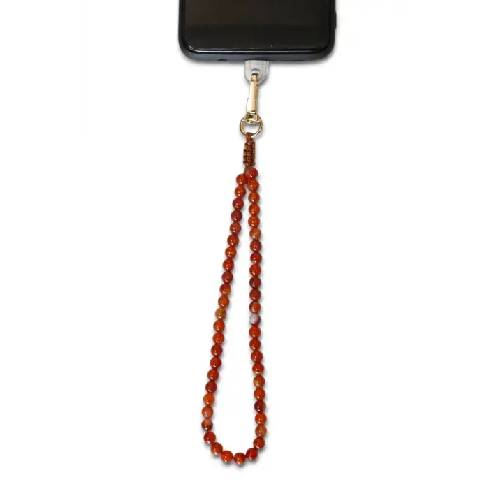 Telefon Bilek Askısı Karnelyan Akik Doğal Taş 323-4