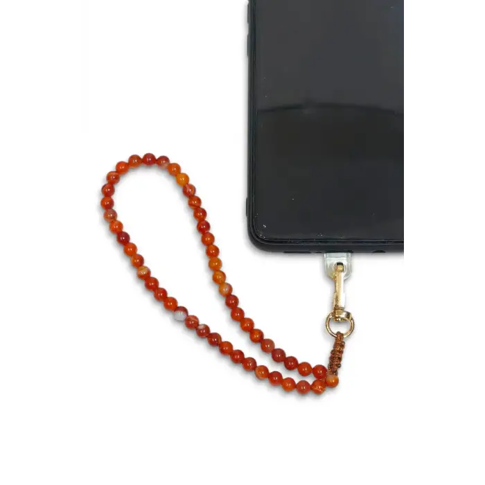 Telefon Bilek Askısı Karnelyan Akik Doğal Taş 323-4