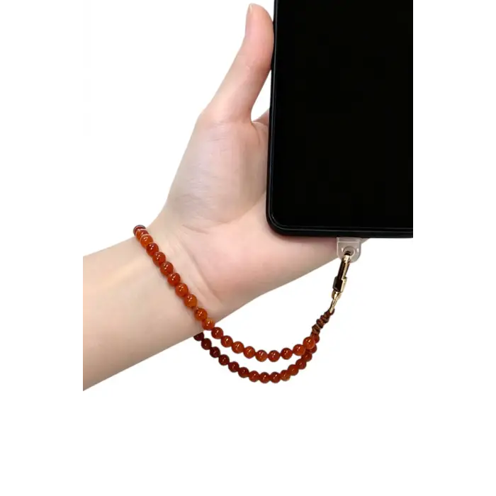 Telefon Bilek Askısı Karnelyan Akik Doğal Taş 323-4