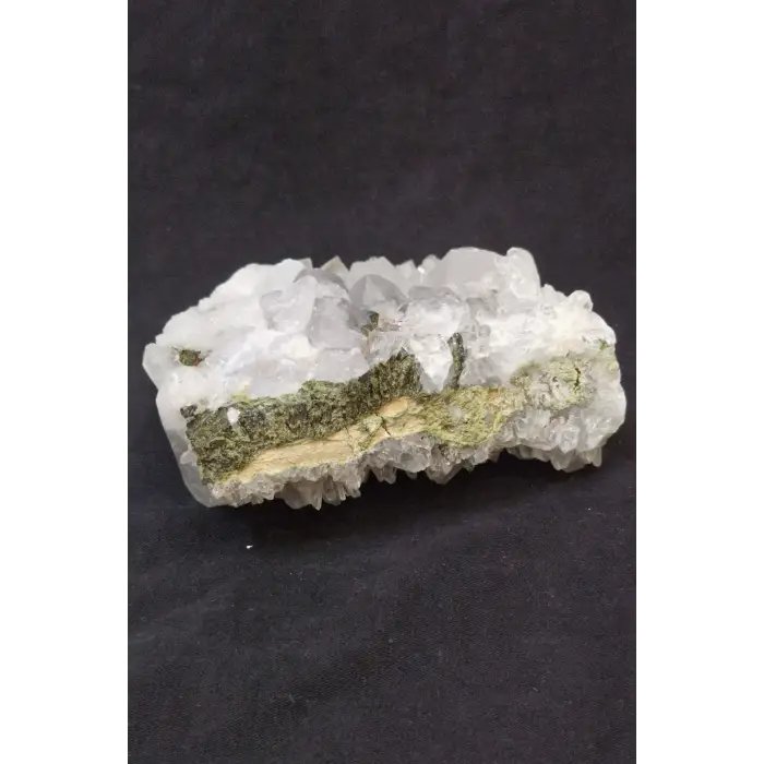 Epidotlu Kuvars Doğal Büyük Dekoratif Parça Hakkari 18-EK