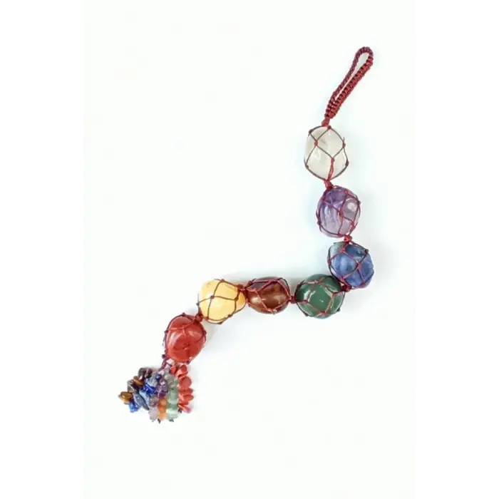 7 Çakra Taşları Makrome Araba Askısı 401