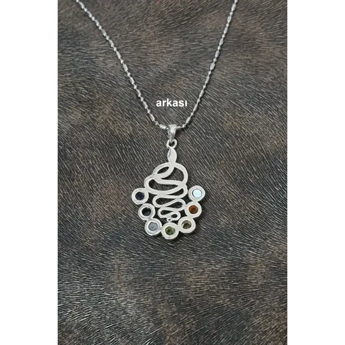 7 Çakra Taşlı Kolye Yılan Motifli 236-C3