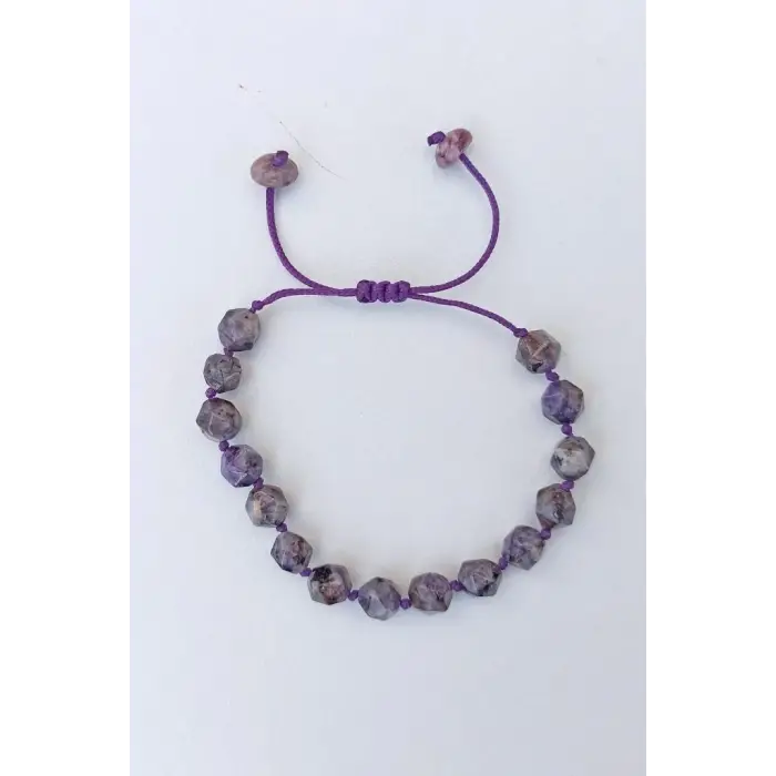 7 mm Çeroit Bileklik Makrome Ayarlı 619