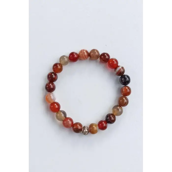 8 mm Karışık Renk Akik Bileklik 442