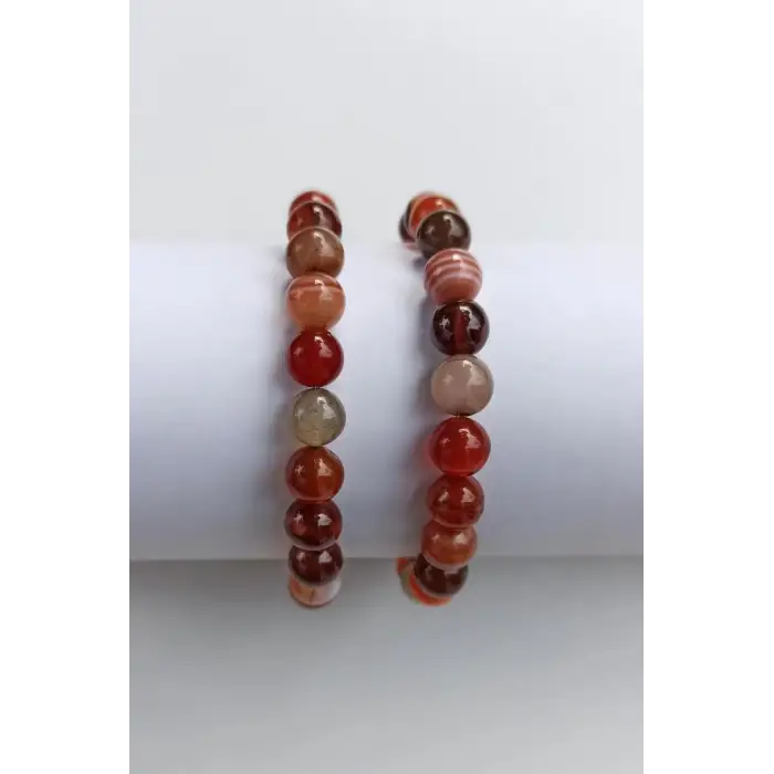 8 mm Karışık Renk Akik Bileklik 442