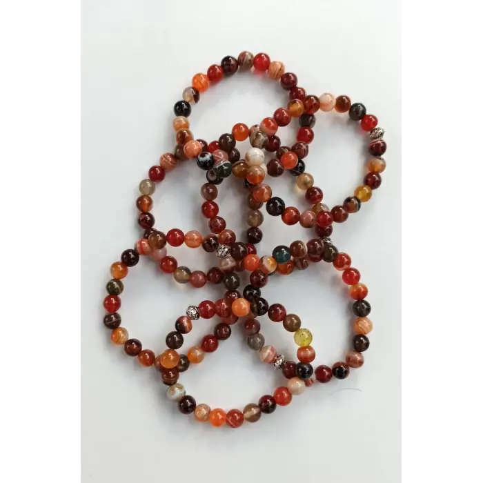 8 mm Karışık Renk Akik Bileklik 442