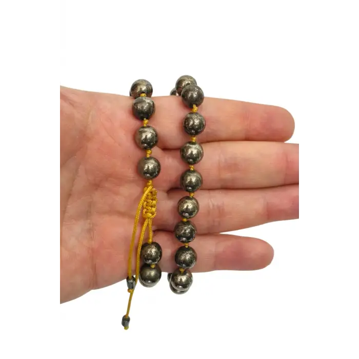 8 Mm Pirit Taşı Bileklik Makrome Ayarlı 525-2