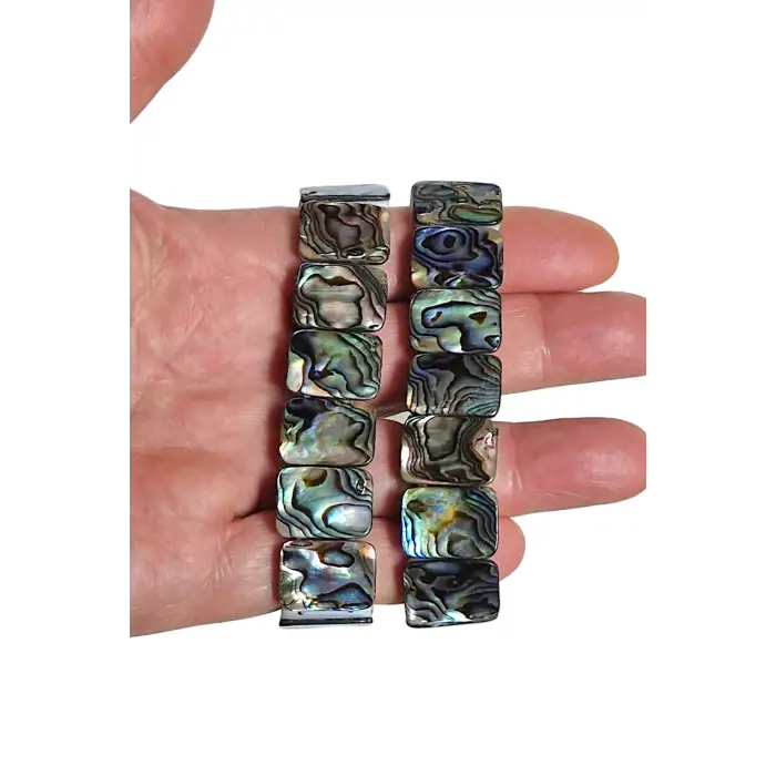Abalone Shell Süper Renkli Sedef Bileklik 545-3