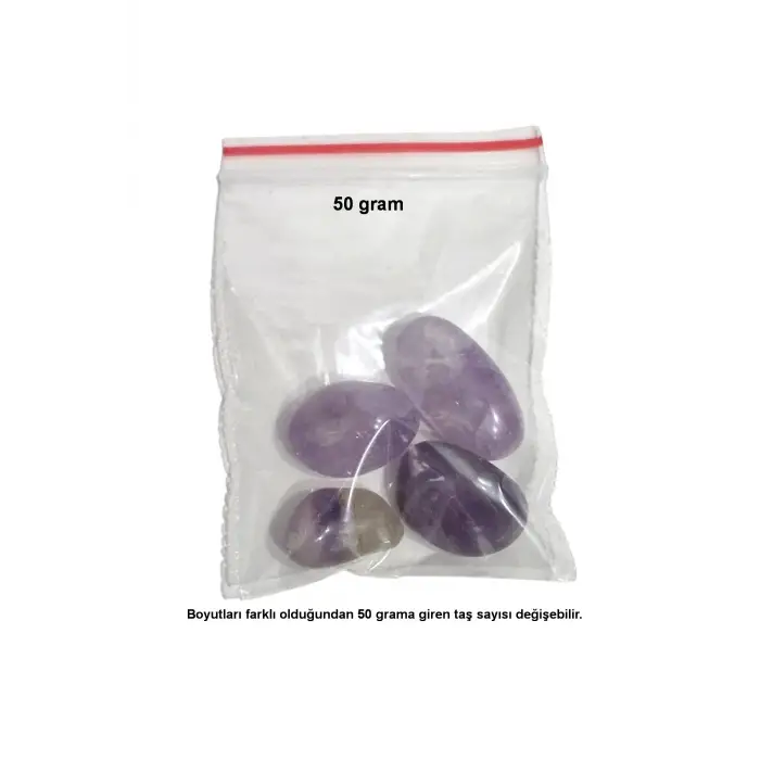 Açık Renk Ametist 50 Gram Tamburlu Parçalar 441
