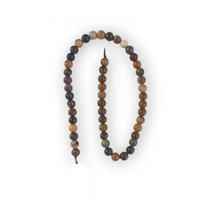 Ağaç Akik Dizi 8 mm. Küre Kesim 132-3