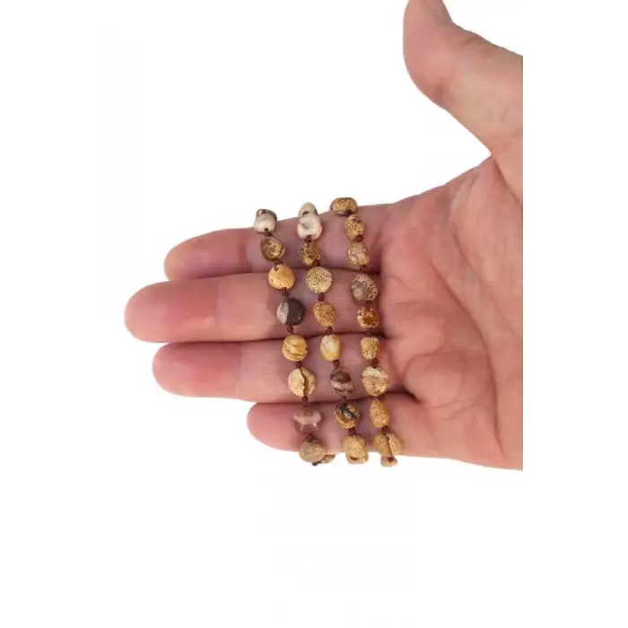 Ağaç Desenli Jasper Bileklik Makrome Ayarlı 310-2