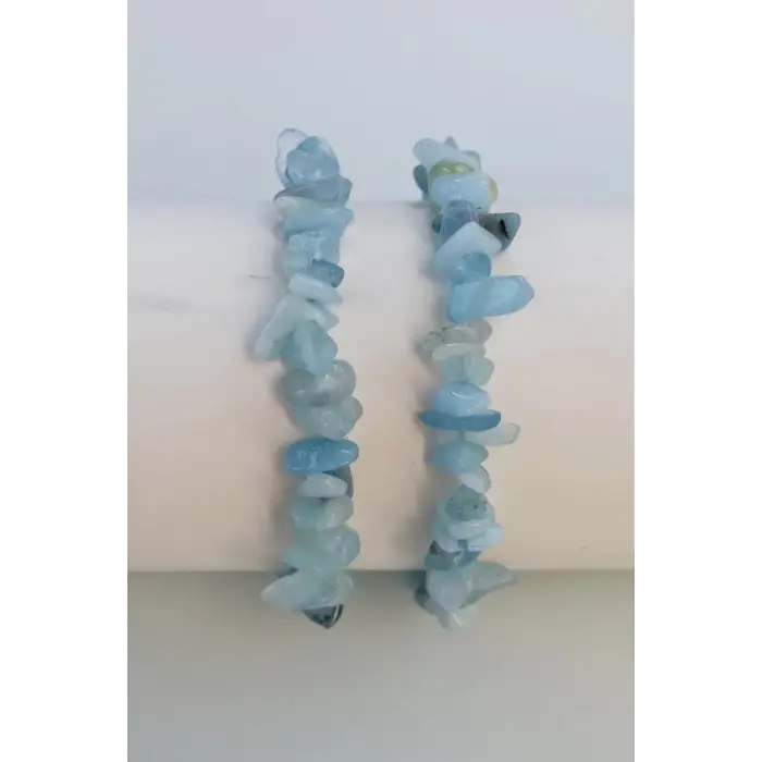Akuamarin Bileklik Kırıktaş 649-1