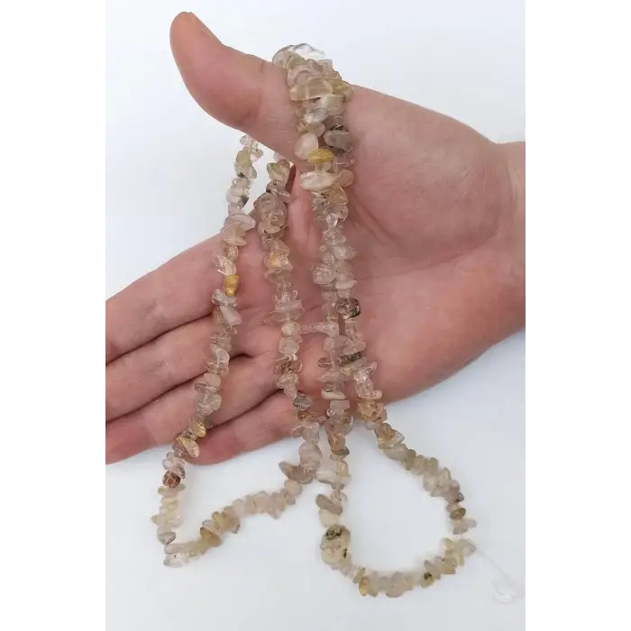 Altın Rutil Kuvars Kırıktaş Dizi-80 cm