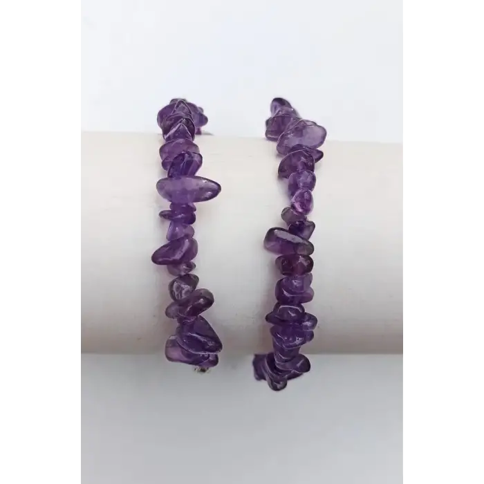 Ametist Bileklik Kaliteli Kırıktaş 404-1