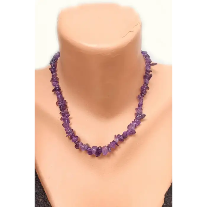 Ametist Kolye 1.Kalite Kırıktaş 422-1