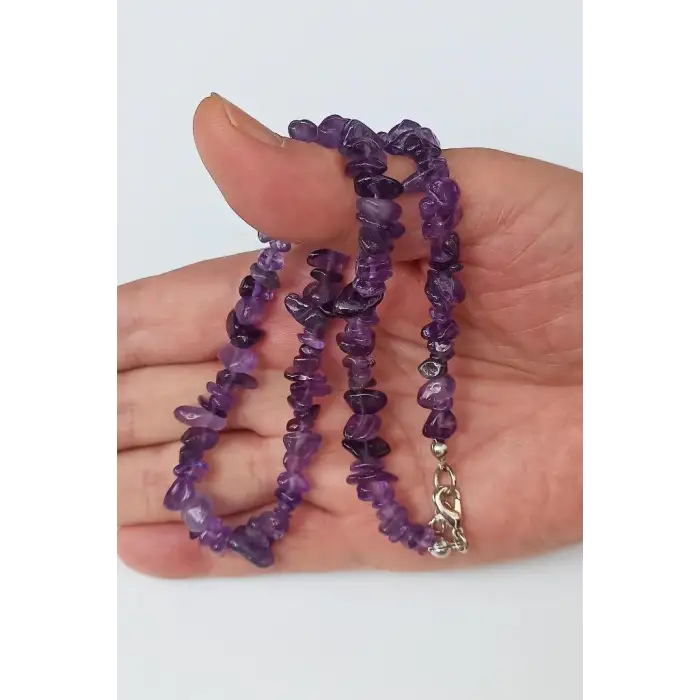 Ametist Kolye 1.Kalite Kırıktaş 422-1