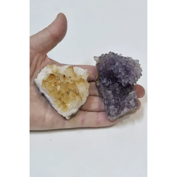 Ametist ve Sitrin Doğal Parça AS18