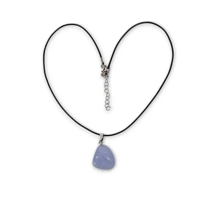 Amorf Kesim Mavi Akik Kolye 651-2