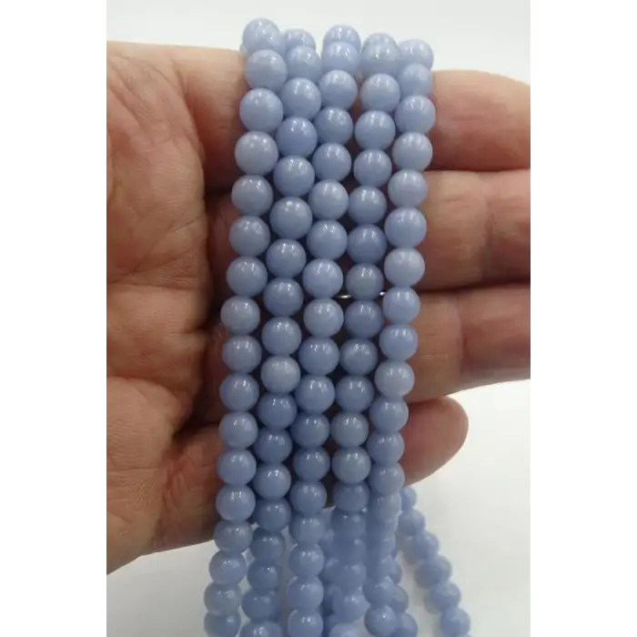 Anjelit - Melek Taşı 6 mm. Küre Kesim Dizi 425