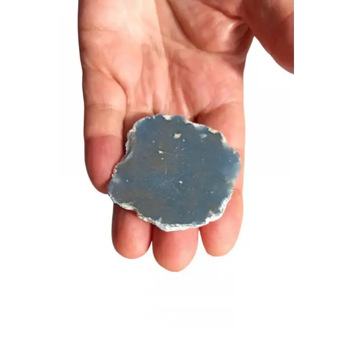 Anjelit Melek Taşı Düz Kesim Doğal Parça 119-3