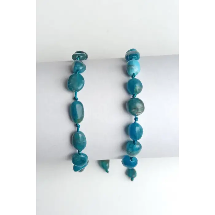 Apatit Bileklik, Makrome Ayarlı 417-2