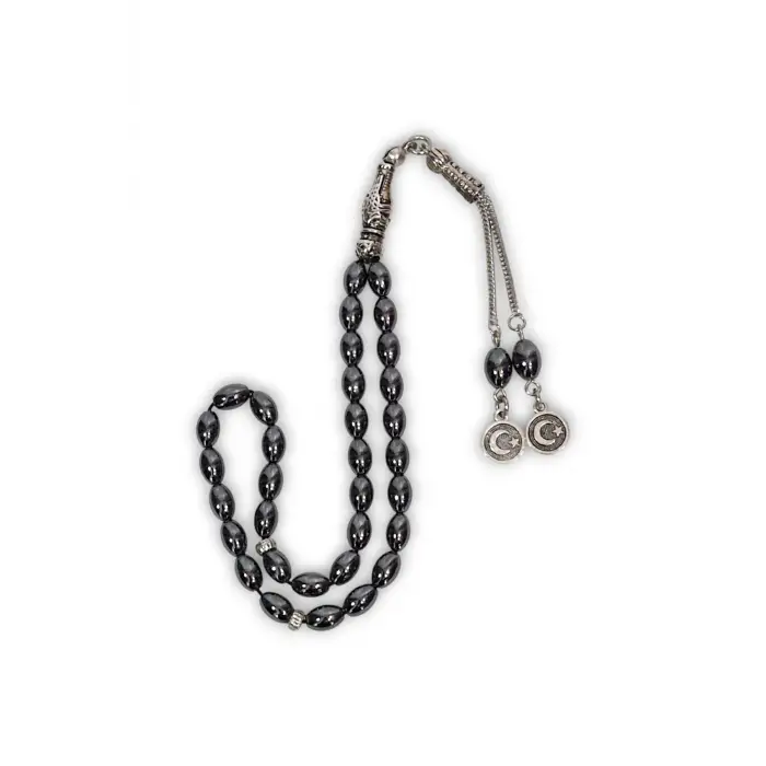 Arpa Kesim Hematit Taşı Tesbih 508-2