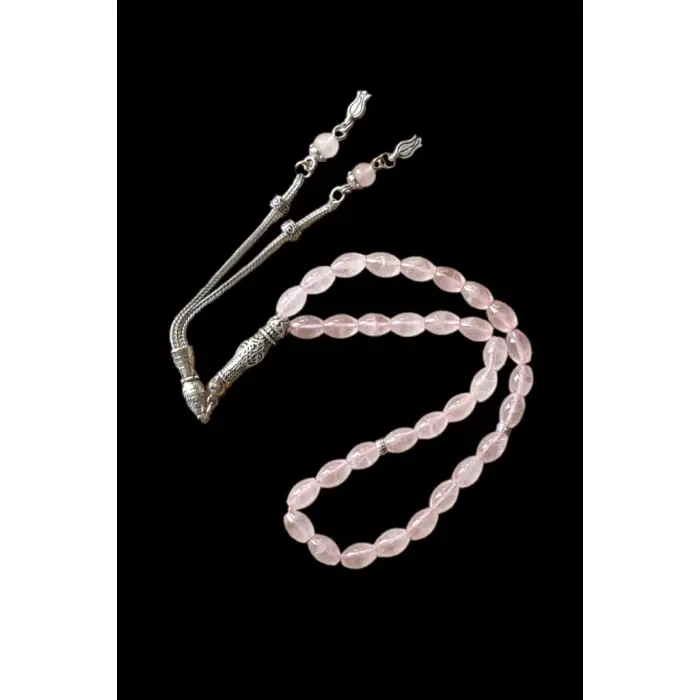 Arpa Kesim Pembe Kuvars Tesbih 641 Rose Quartz