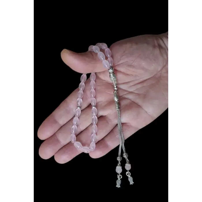 Arpa Kesim Pembe Kuvars Tesbih 641 Rose Quartz