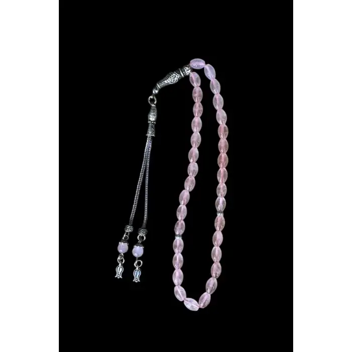Arpa Kesim Pembe Kuvars Tesbih 641 Rose Quartz