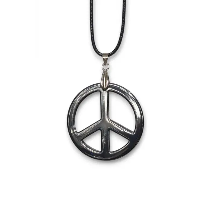 Barış Sembolü Hematit Unisex Kolye 104-2