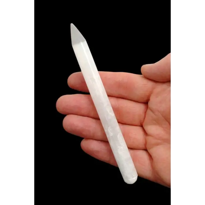 Beyaz Selenit Kalem Masaj Çubuğu