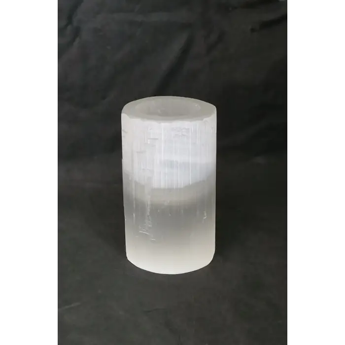 Beyaz Selenit Kalemlik Mumluk 046