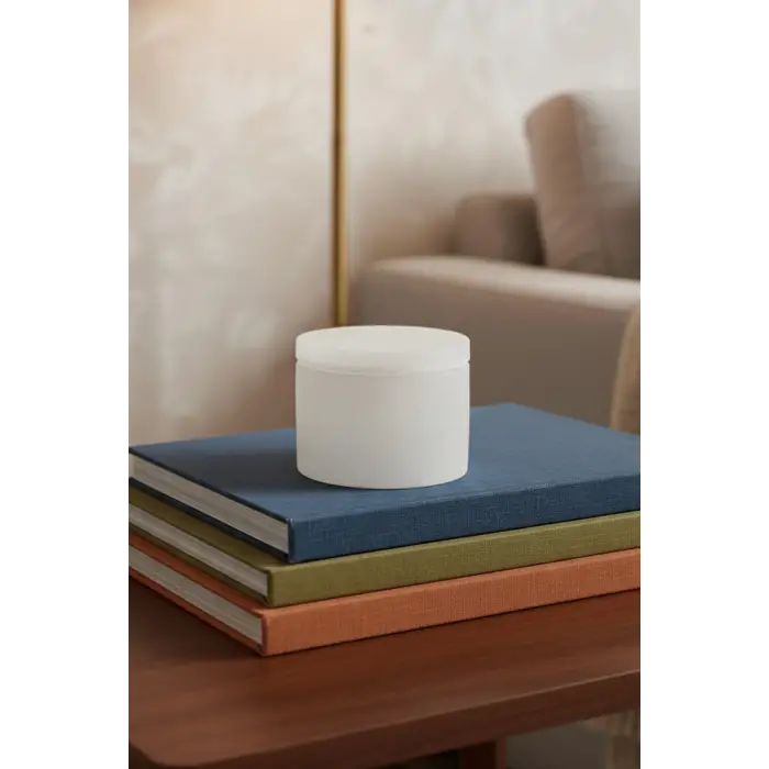 Beyaz Selenit Kapaklı Enerji Kutusu 58SK