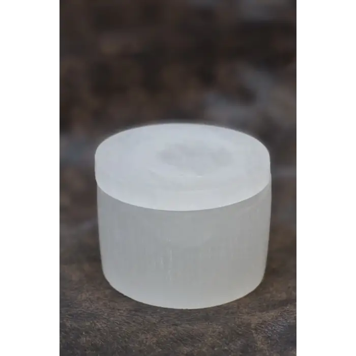 Beyaz Selenit Kapaklı Enerji Kutusu 58SK