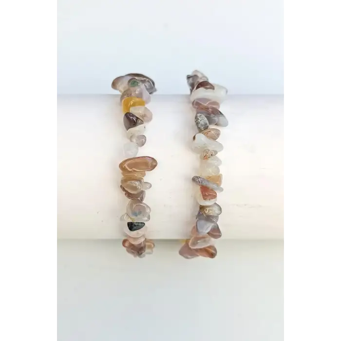 Botswana Agat Bileklik Kırıktaş 638-2