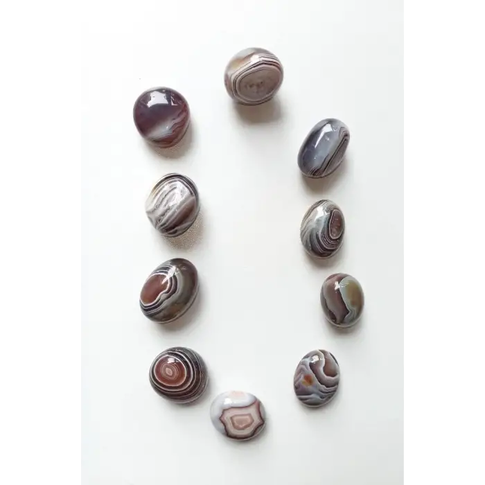 Botswana Agate, Akik Tamburlu Parça 512